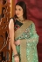 Light green silk party wear saree  4119